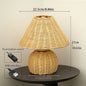 Handwoven Bamboo USB Table Lamp