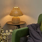 Handwoven Bamboo USB Table Lamp