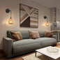 Handwoven Rattan Wall Lamp