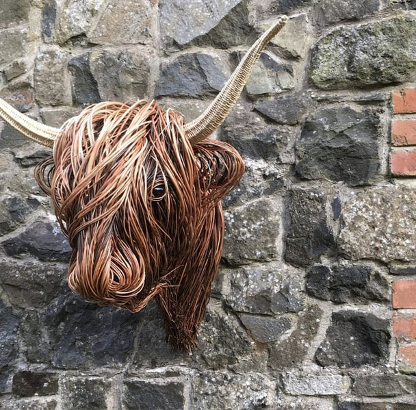 Highland Cow Wall Sculpture