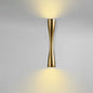 Hourglass Up and Down Wall Light in Gold