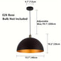Industrial Iron Dome Pendant Light – lifestyle photo