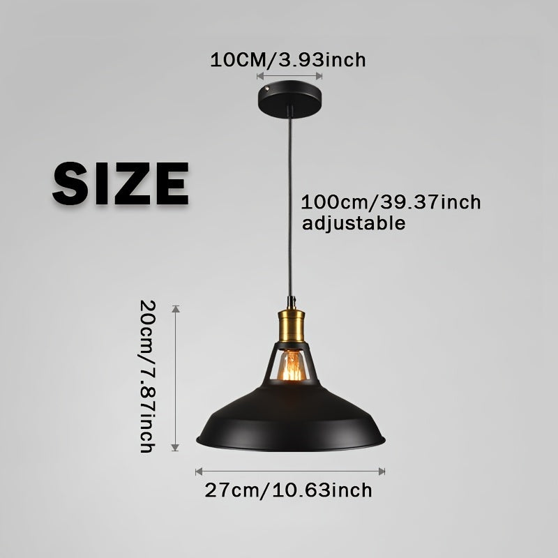 Industrial Metal Dome Pendant Light