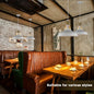 Industrial Metal Dome Pendant Light – White