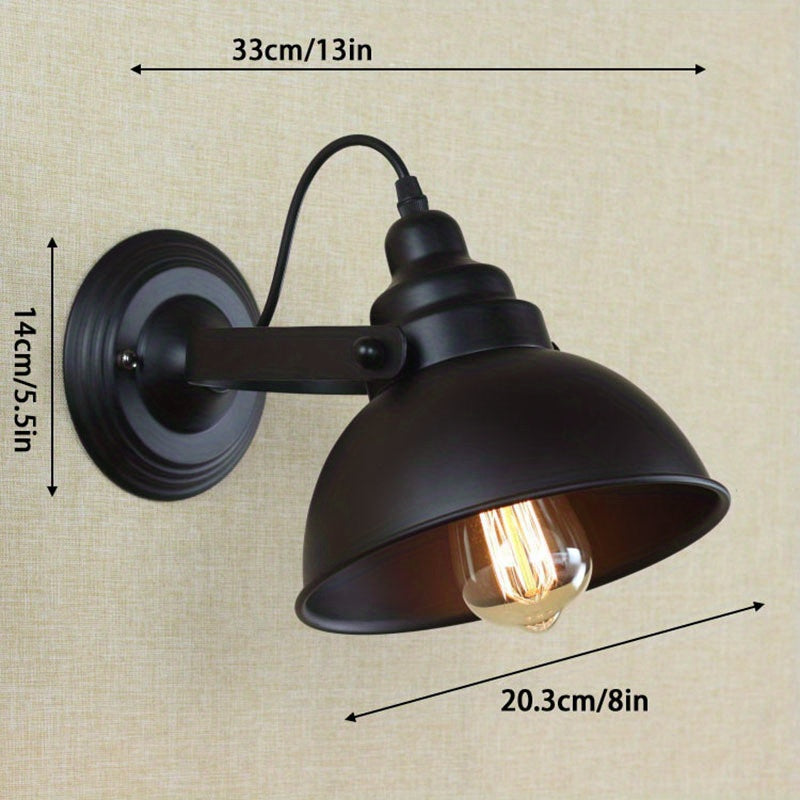 Industrial Swing Arm Metal Wall Sconce