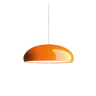 Aluminium Dome Pendant Light – Orange