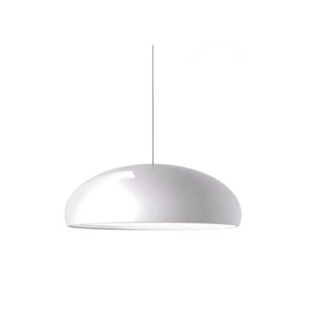 Aluminium Dome Pendant Light – White