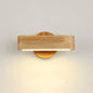 Rotating Wood and Aluminium Wall Lamp