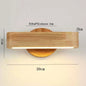 Rotating Wood and Aluminium Wall Lamp – product photo