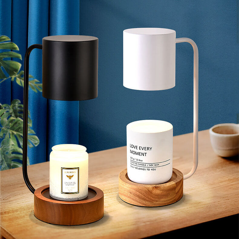 Japanese-Style Candle Warmer Lamp – styled view