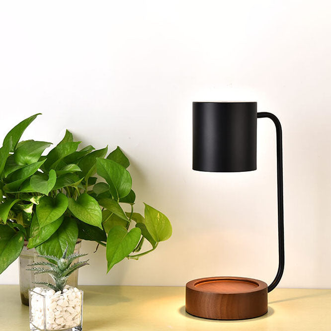 Japanese-Style Candle Warmer Lamp in Black