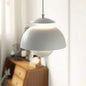 Layered Dome Pendant Light – White