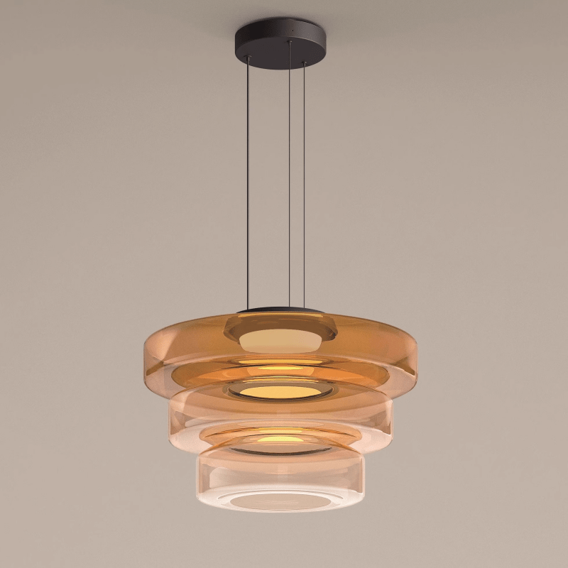 Layered Glass Bauhaus Pendant Light