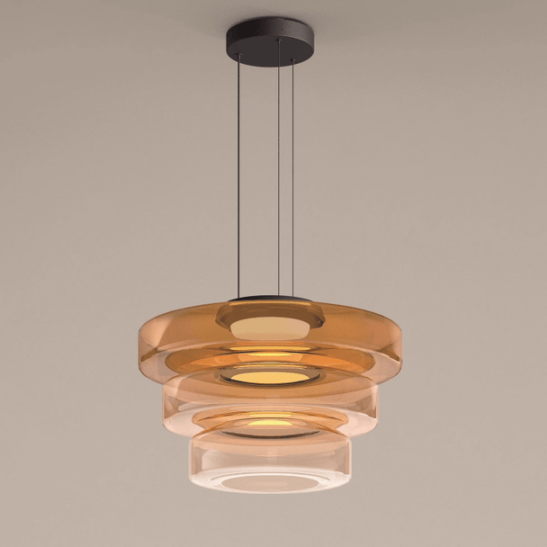 Layered Glass Bauhaus Pendant Light