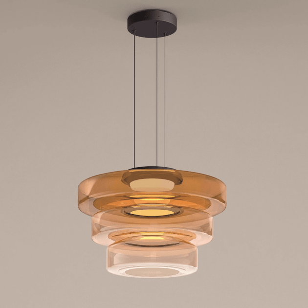 Layered Glass Bauhaus Pendant Light