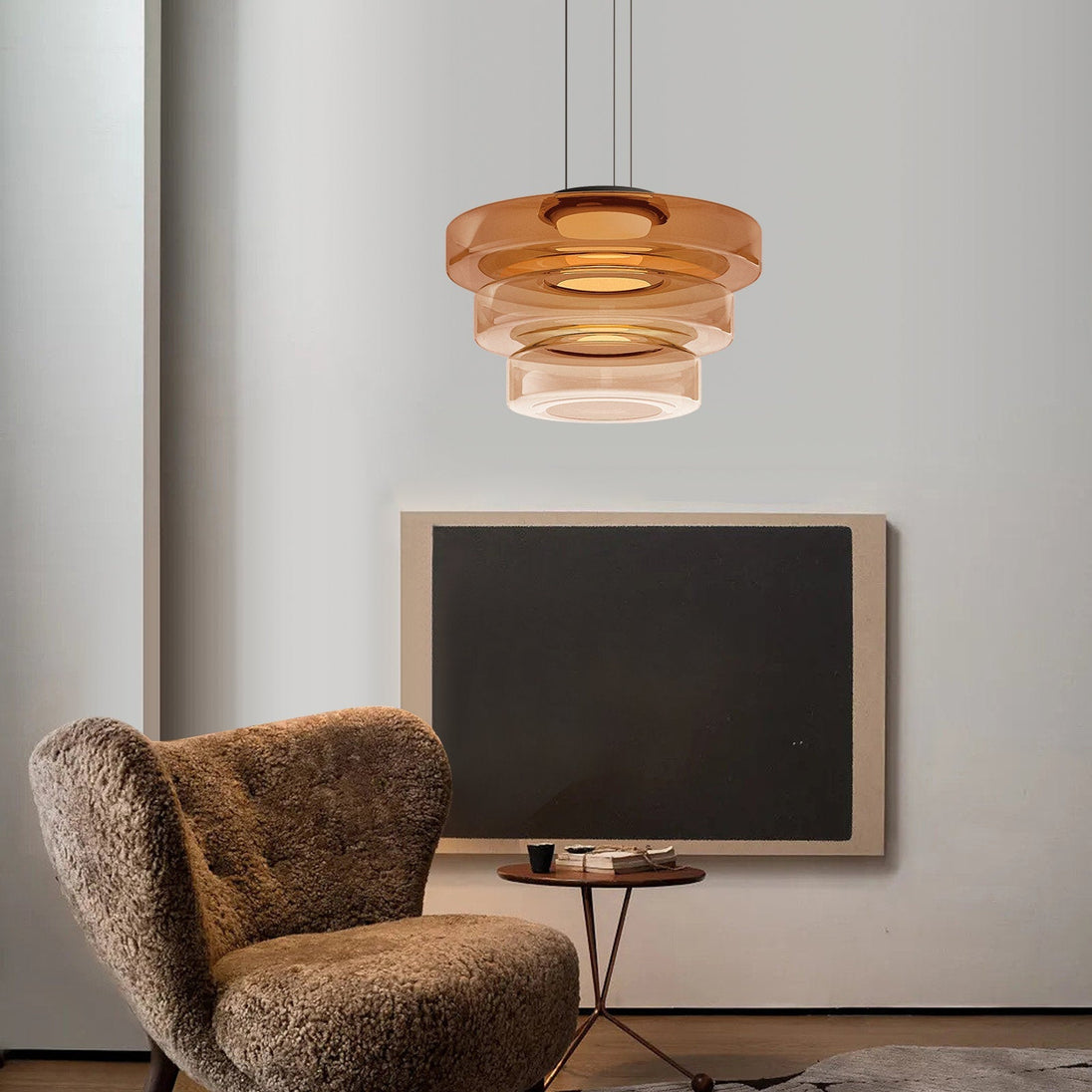 Layered Glass Bauhaus Pendant Light
