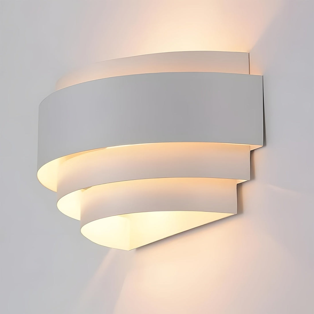 Layered Metal Up and Down Wall Sconce