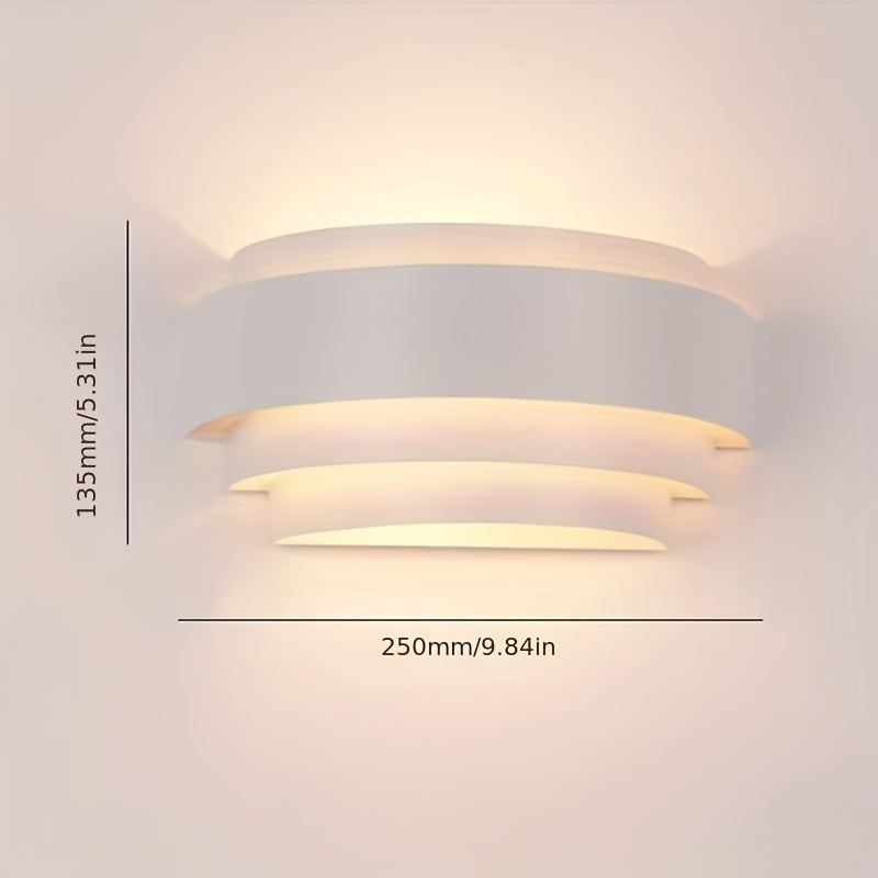 Layered Metal Up and Down Wall Sconce