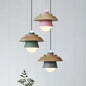 Layered Nordic Wood and Metal Pendant Light