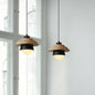 Layered Nordic Wood and Metal Pendant Light