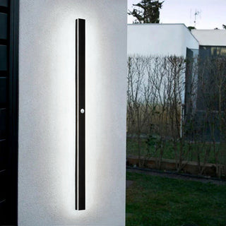 Linear Outdoor Wall Lamp with LED Backlit Illumination