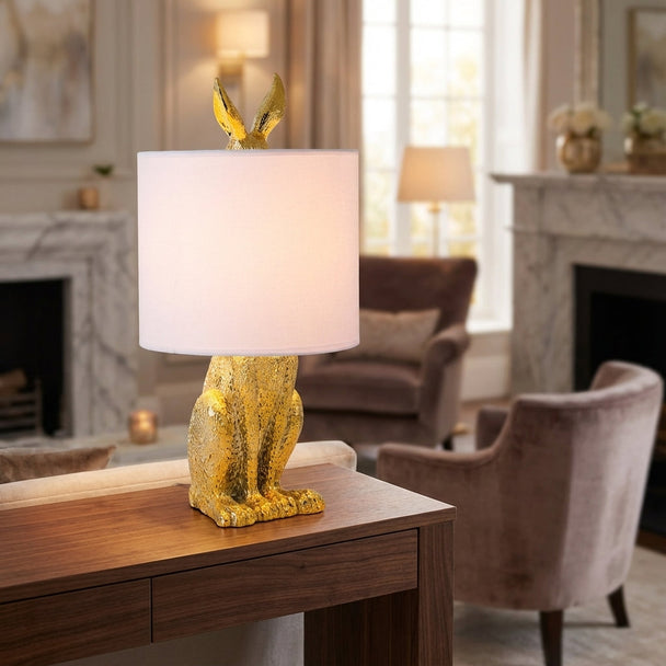 Masked Animal Sculpture Table Lamp
