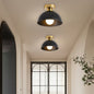 Matte Metal Semi-Flush Ceiling Light