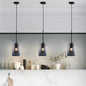 Mid-Century Double Glass Pendant Light – close-up