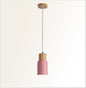 Mini Macaron Cylinder Pendant – Pink