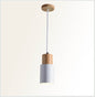 Mini Macaron Cylinder Pendant – White