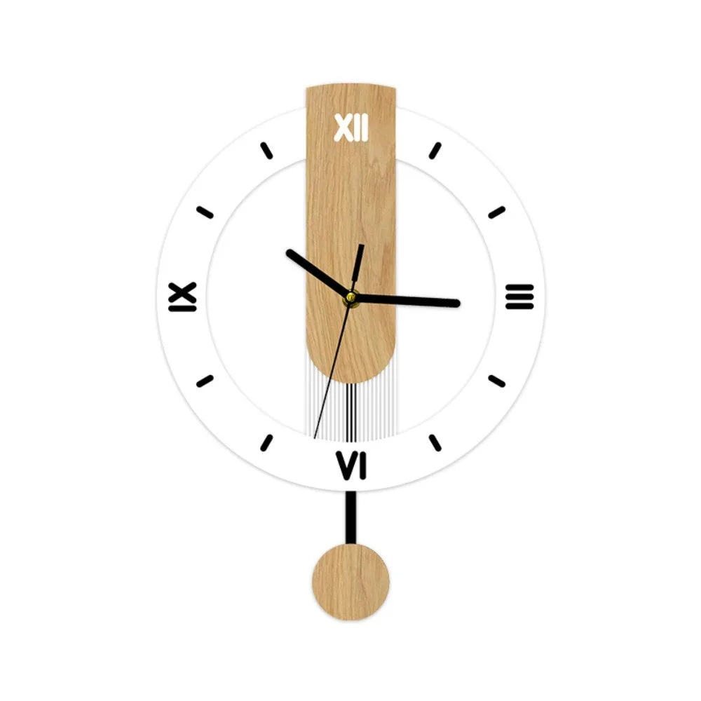 Acrylic and Wood Pendulum Clock – alternative angle