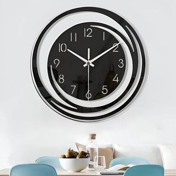 Black Acrylic Wall Clock