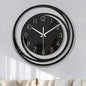 Black Acrylic Wall Clock – detail view