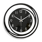 Black Acrylic Wall Clock – in a room setting