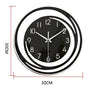 Black Acrylic Wall Clock – alternative angle