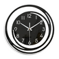 Black Acrylic Wall Clock – size overview