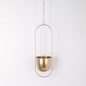 Hanging Plant Frame with Pot in Gold – product photo