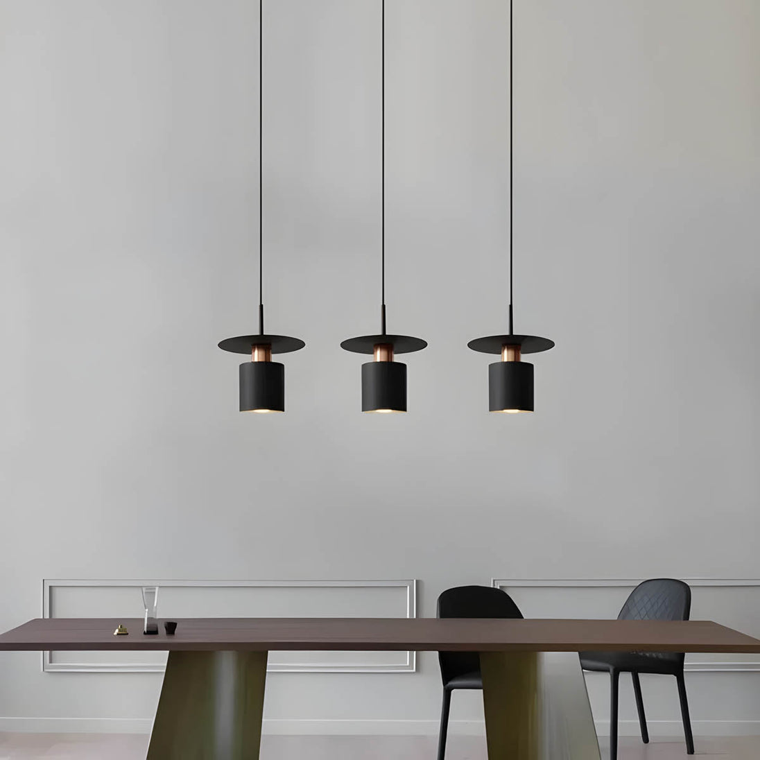 Minimalist Metal Dome Pendant Light – styled view