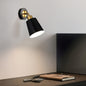 Minimalist Metal Wall Sconce – Black