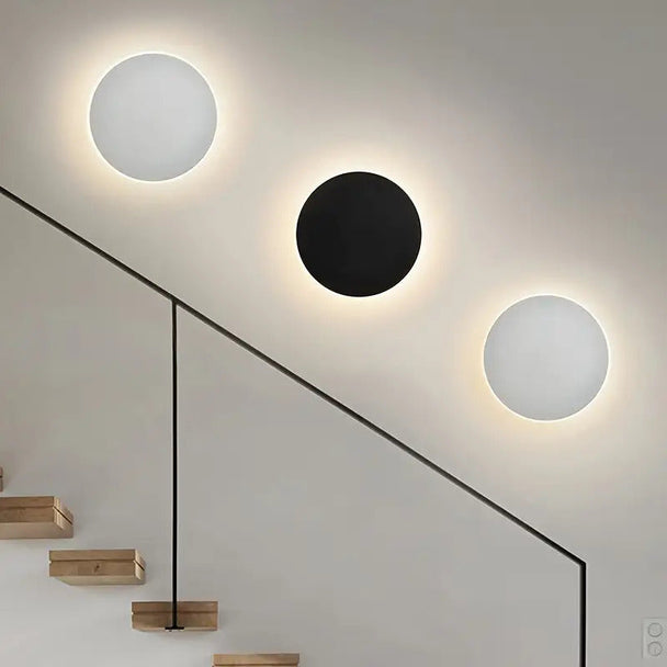 Minimalist Round LED Halo Wall Light