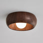 Round Wooden LED Ceiling Light – product photo