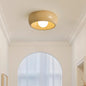 Round Wooden LED Ceiling Light – detail view