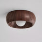 Round Wooden LED Ceiling Light – lifestyle photo