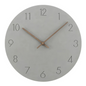 Minimalist Round Wall Clock in Grey