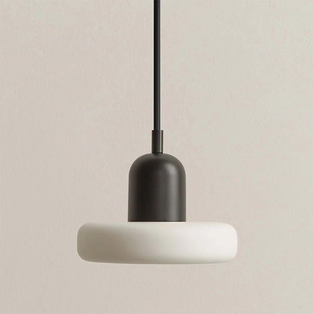 Morandi Glass Dome Pendant Light – Black