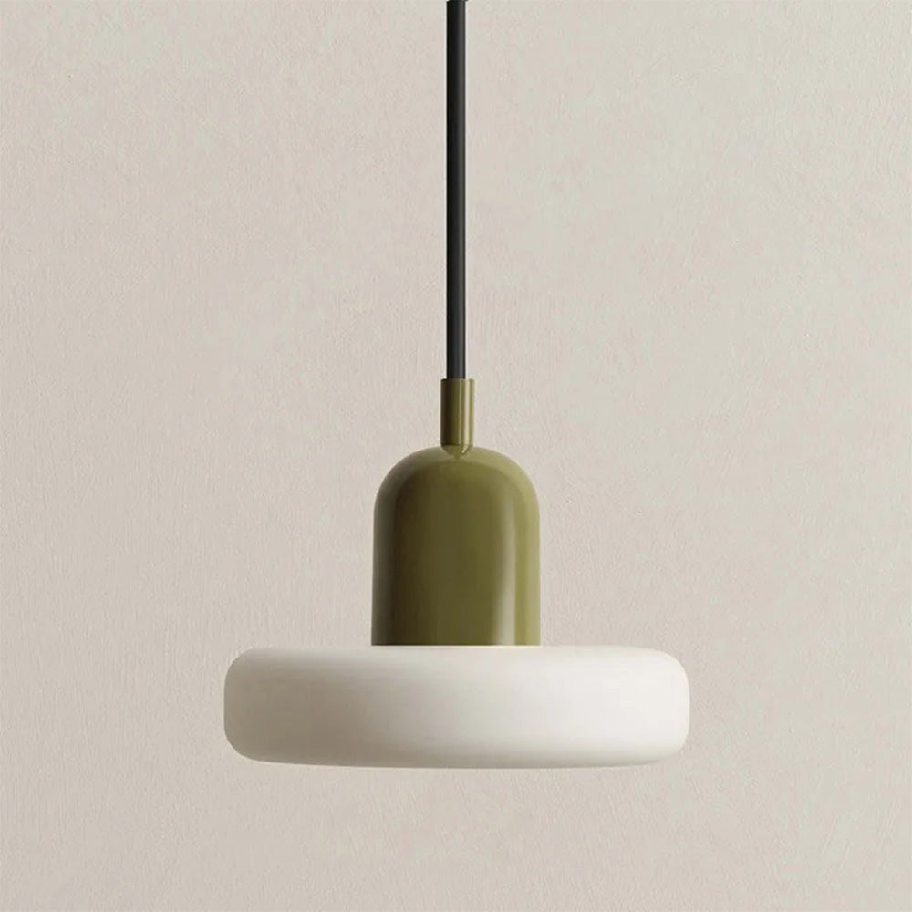 Morandi Glass Dome Pendant Light – Green