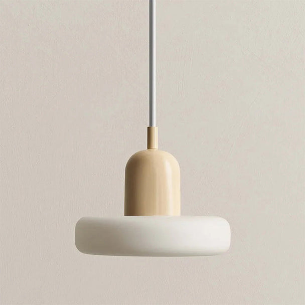 Morandi Glass Dome Pendant Light – Yellow