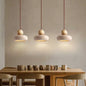 Natural Stone and Wood Mini Pendant Light