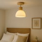 Wood and Glass Ceiling Light