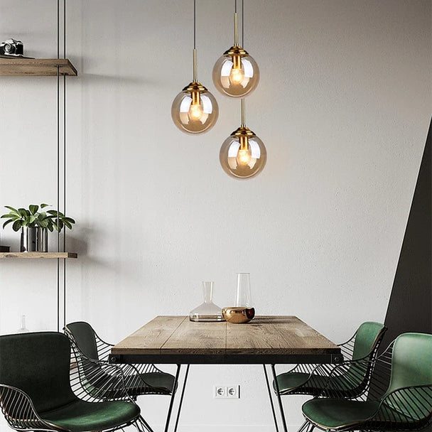 Nordic Glass Globe Mini Pendant Light